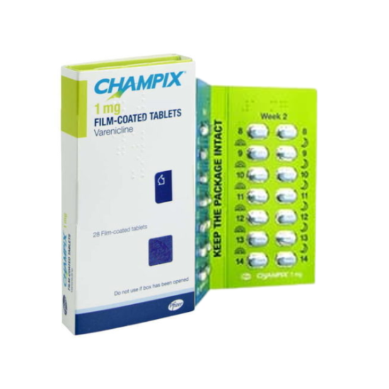 Champix 1 MG tablets uses, review, price buy online