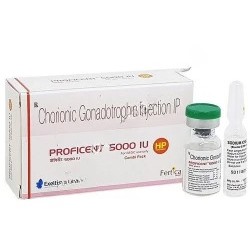 Proficent 5000 iu Hcg injection Treat infertility in women