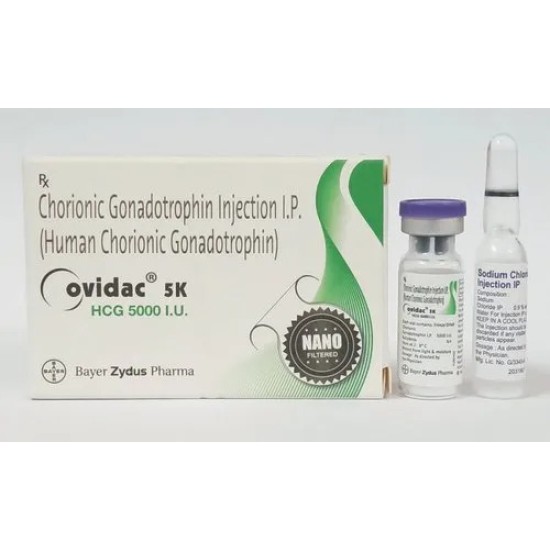 Ovidac 5000 IU HCG injection  uses, price, dosage