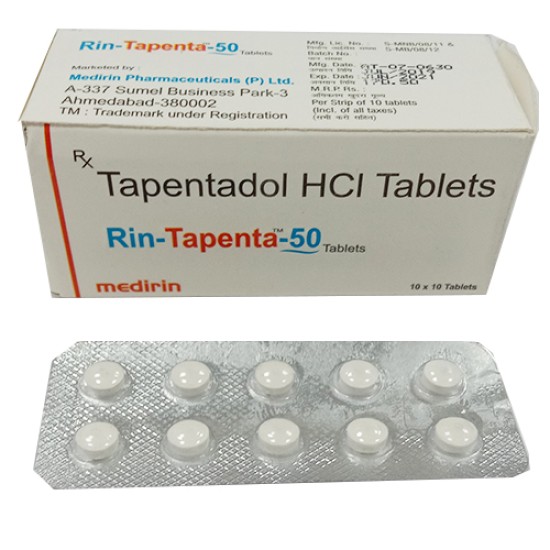 Rin tapenta 50mg Tablet uses for moderate to severe acute pain