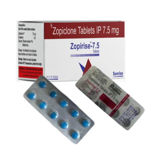Zopirise 7.5 mg | Zopiclone | Uses, Dosage, Side effects