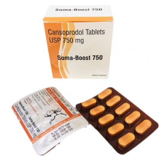 Buy Soma boost 750mg Only 0.60 Per Tablet For Muscle Pain Relief